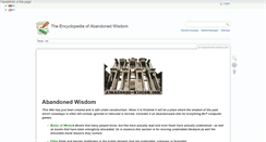 Desktop Screenshot of abandoned-wisdom.com