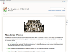Tablet Screenshot of abandoned-wisdom.com